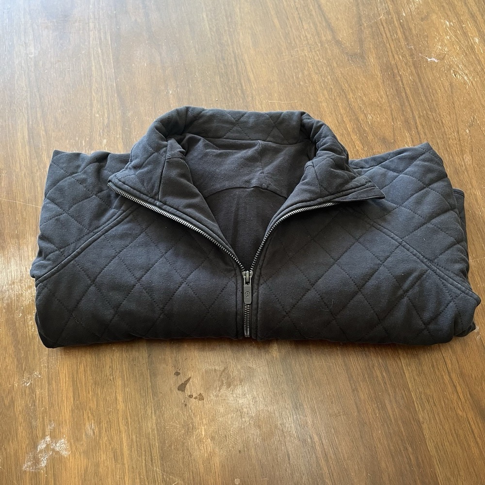Lululemon Quilted Calm Jacket LW3EPLS Womens Size 6 Black
